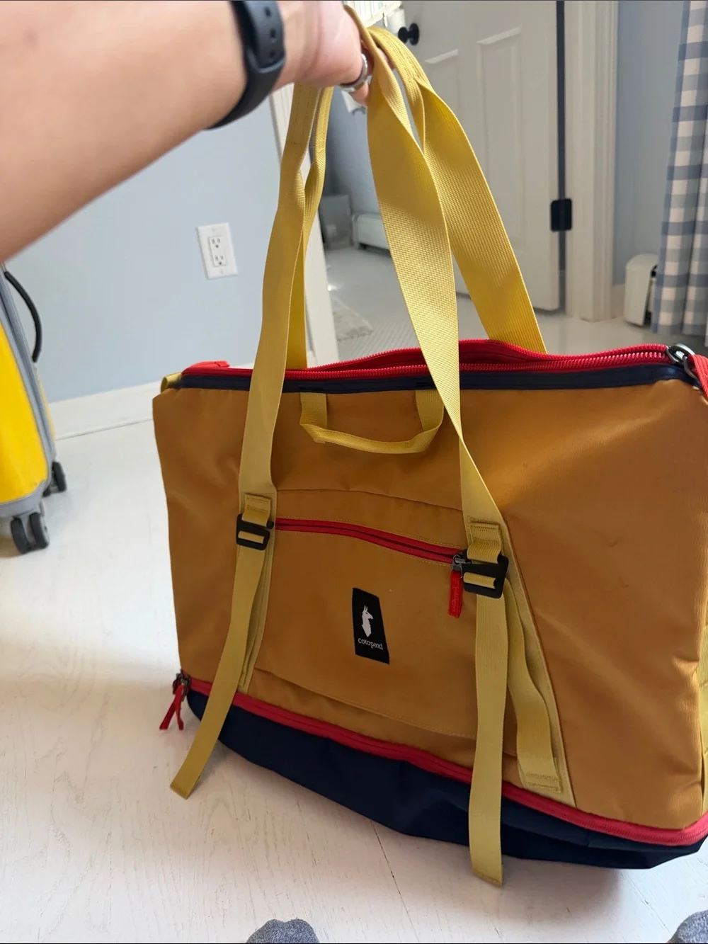 cotopaxi viaje weekend 35l Mustard Yellow and Navy Convertible Tote